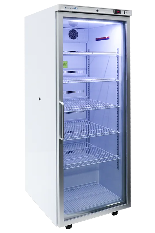 24 Cu. Ft. Glass Door Upright Refrigerator