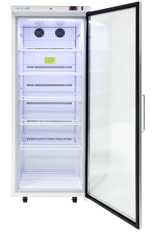 24 Cu. Ft. Glass Door Upright Refrigerator