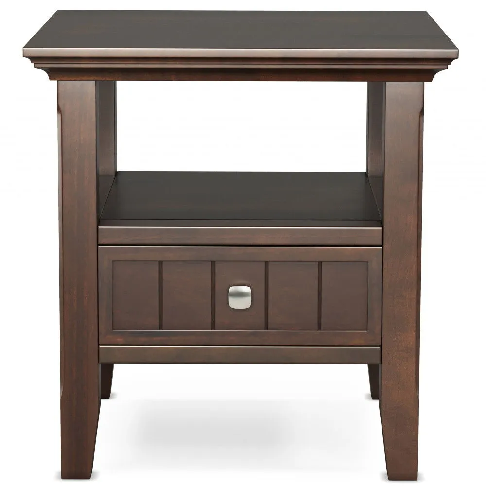 Acadian - End Table With Drawer - Brown by Couch.com