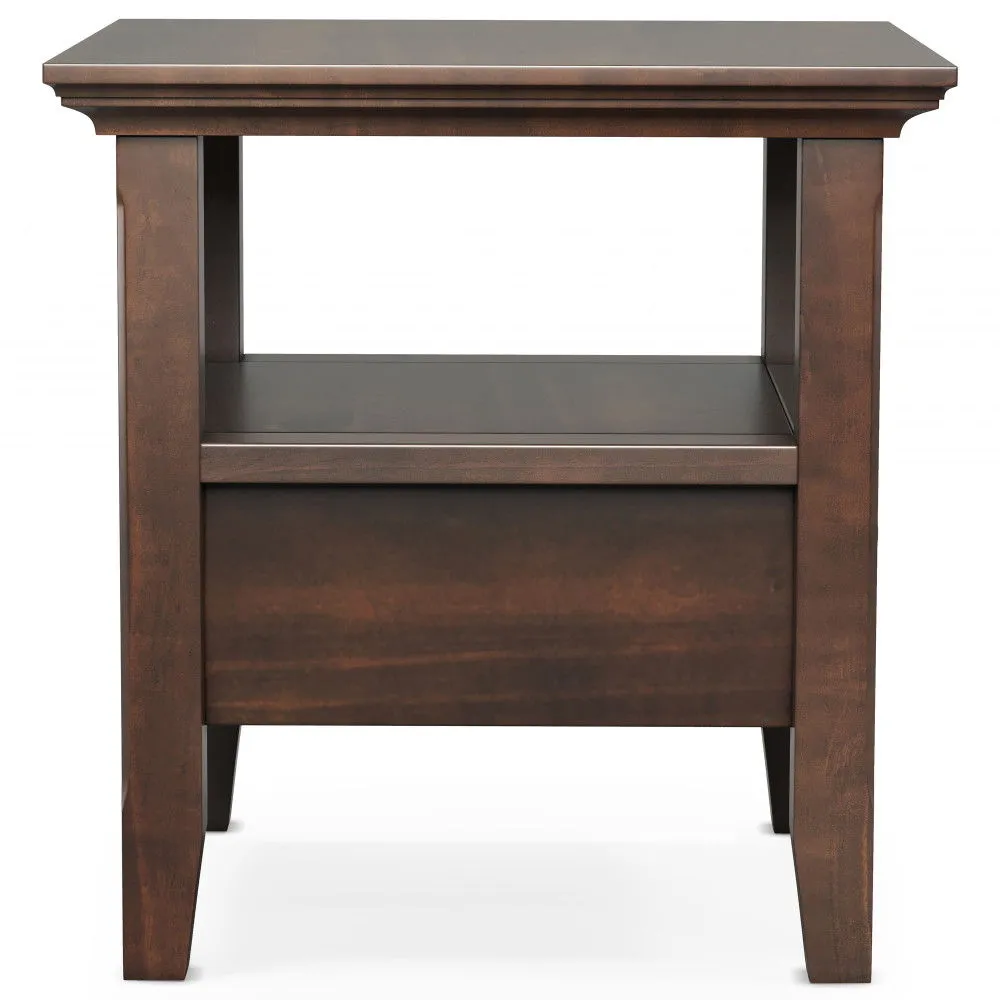 Acadian - End Table With Drawer - Brown by Couch.com