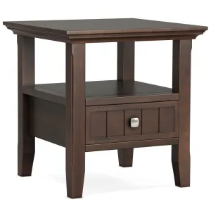Acadian - End Table With Drawer - Brown by Couch.com