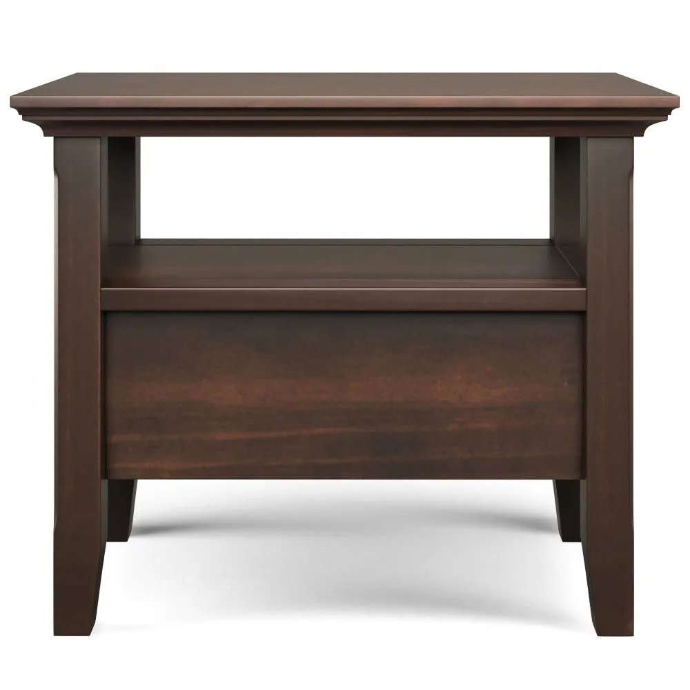 Acadian - Narrow Side Table With Drawer - Brown by Couch.com