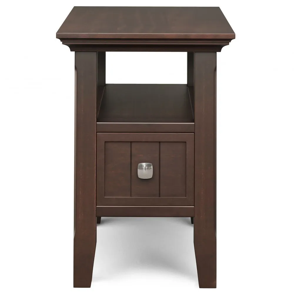 Acadian - Narrow Side Table With Drawer - Brown by Couch.com