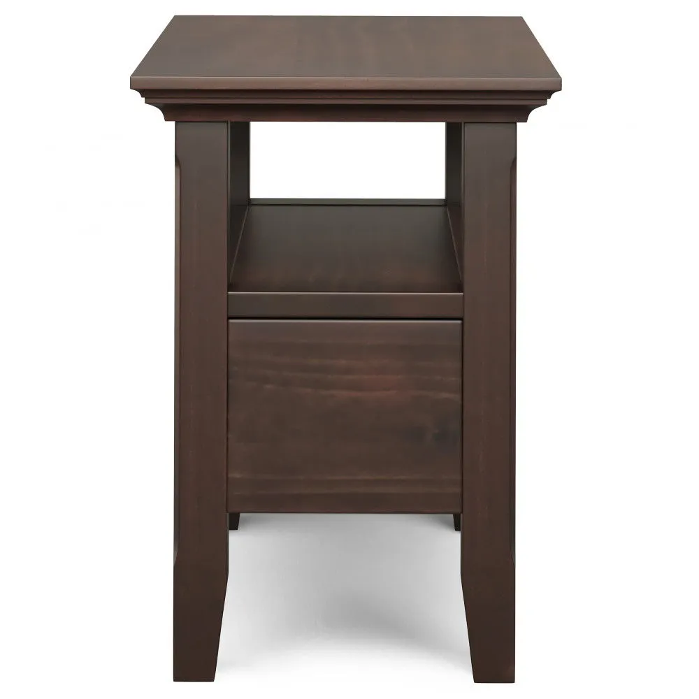 Acadian - Narrow Side Table With Drawer - Brown by Couch.com