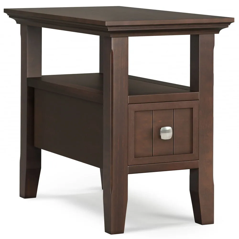 Acadian - Narrow Side Table With Drawer - Brown by Couch.com