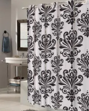 Beacon Hill Hookless Fabric Shower Curtain