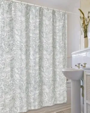 Beaumont Fabric Shower Curtain by Jennifer Adams
