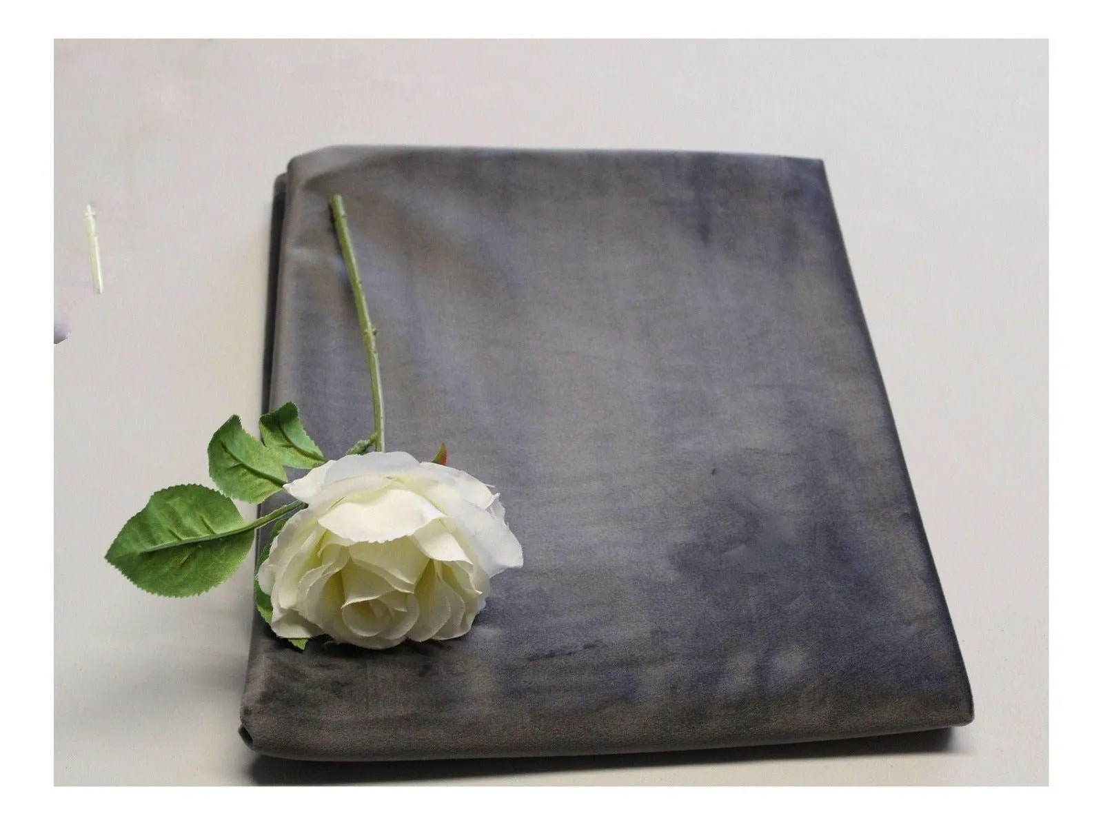 CHARCOAL GREY Velvet for Upholstery and Furnishings 140 cms - 330 gsm - by Truly Sumptuous
