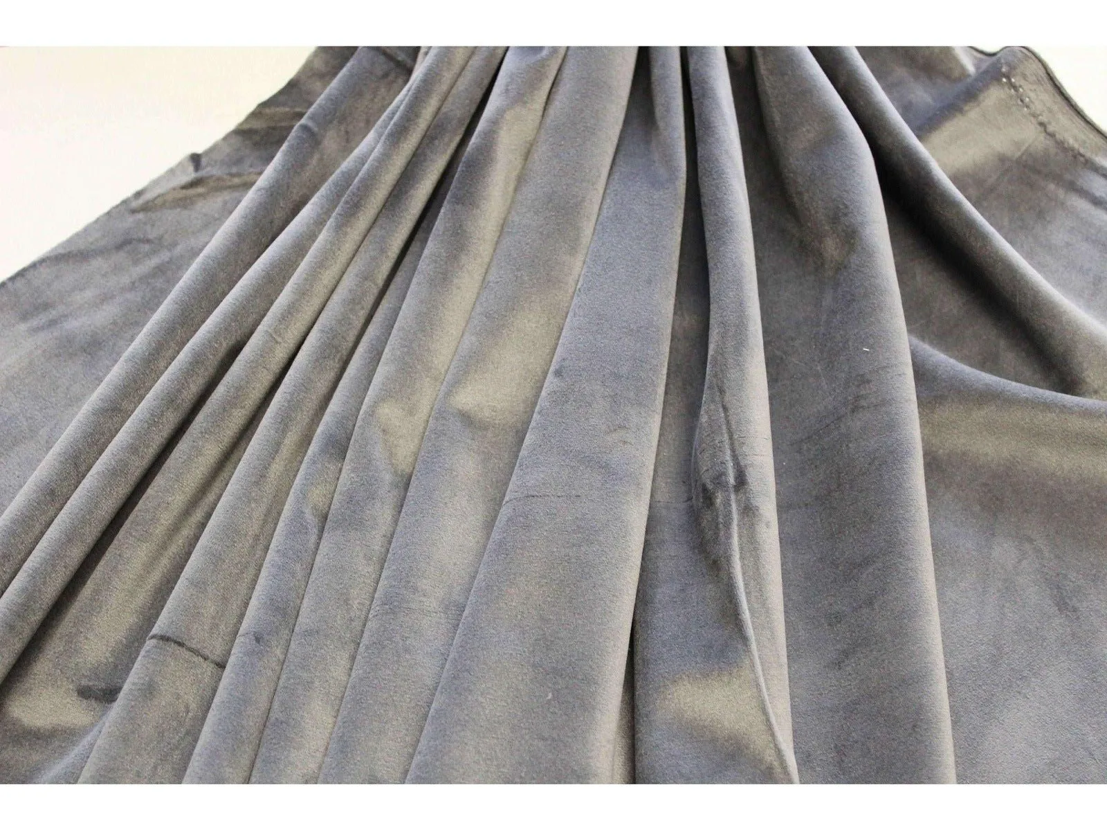CHARCOAL GREY Velvet for Upholstery and Furnishings 140 cms - 330 gsm - by Truly Sumptuous