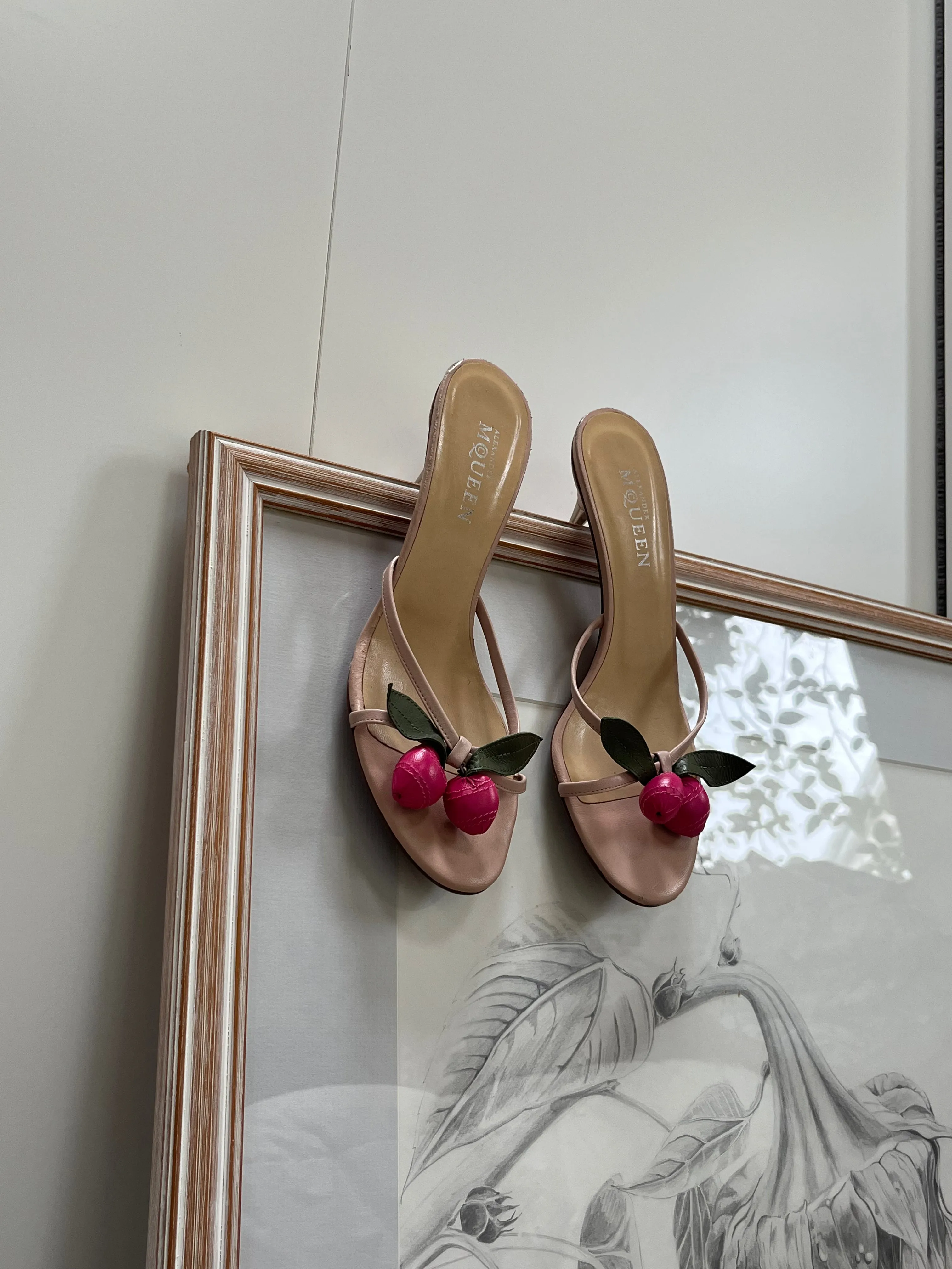 Cherry Alexander McQueen Heels
