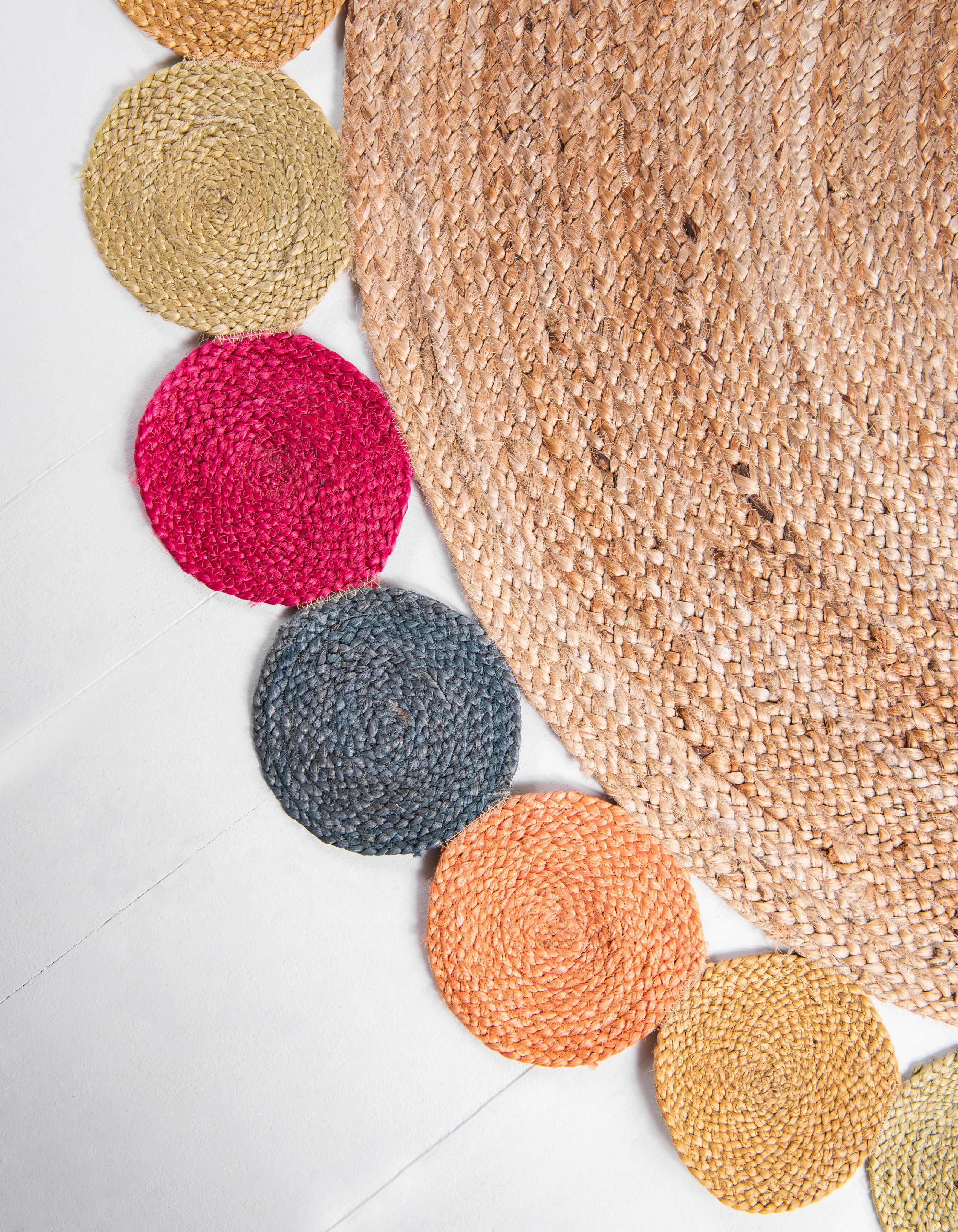 Circles Braided Jute Rug