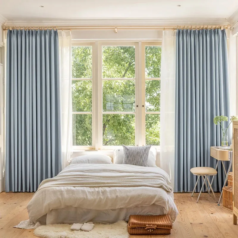Hannah Glossy Polyester Blackout Thermal Custom Curtain