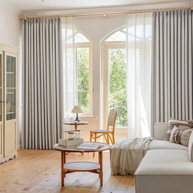 Hannah Glossy Polyester Blackout Thermal Custom Curtain
