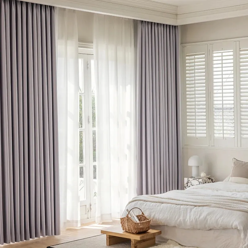 Hannah Glossy Polyester Blackout Thermal Custom Curtain
