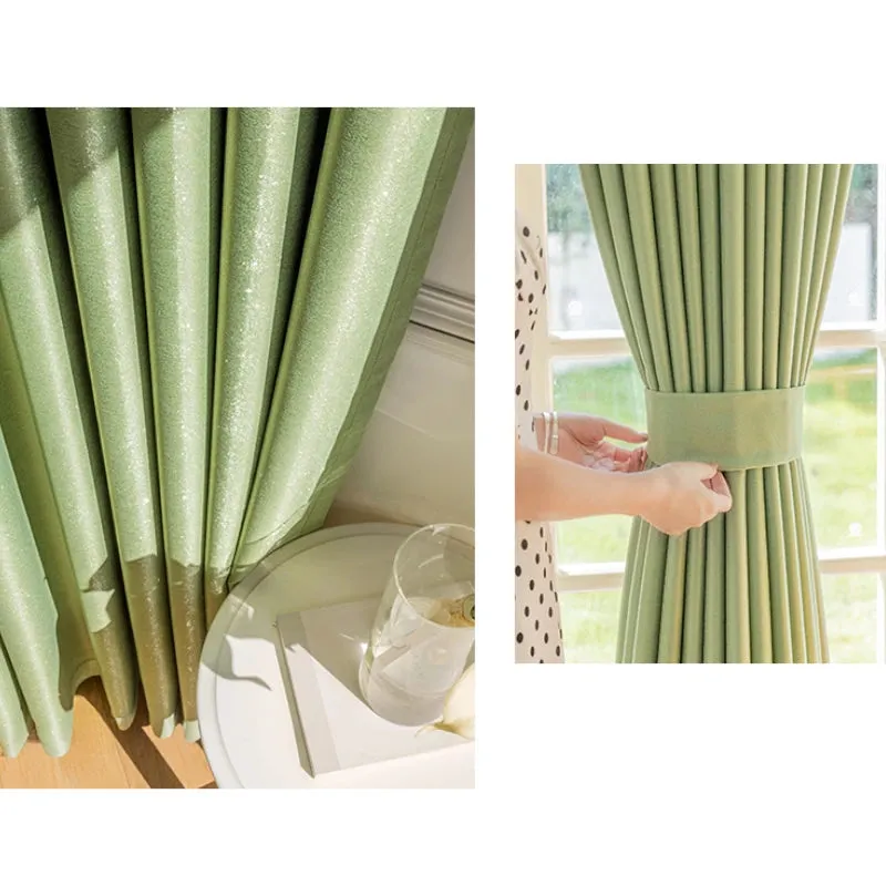 Hannah Glossy Polyester Curtain Swatch