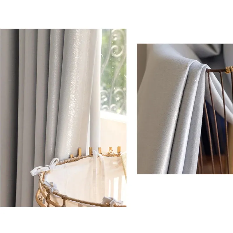 Hannah Glossy Polyester Curtain Swatch