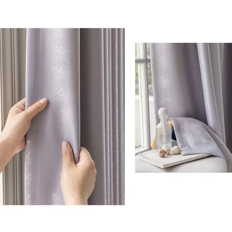 Hannah Glossy Polyester Curtain Swatch