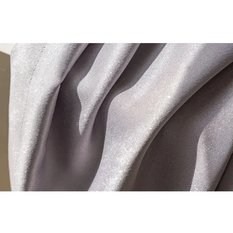 Hannah Glossy Polyester Curtain Swatch