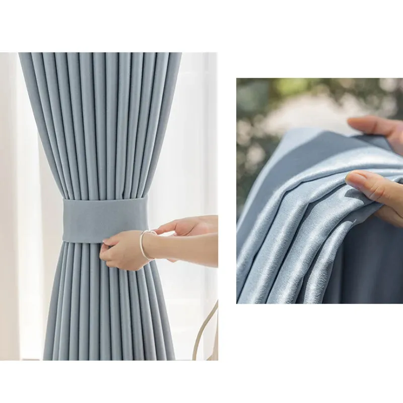 Hannah Glossy Polyester Curtain Swatch