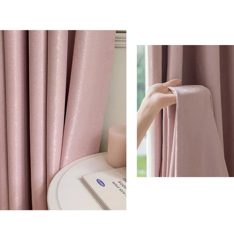 Hannah Glossy Polyester Curtain Swatch