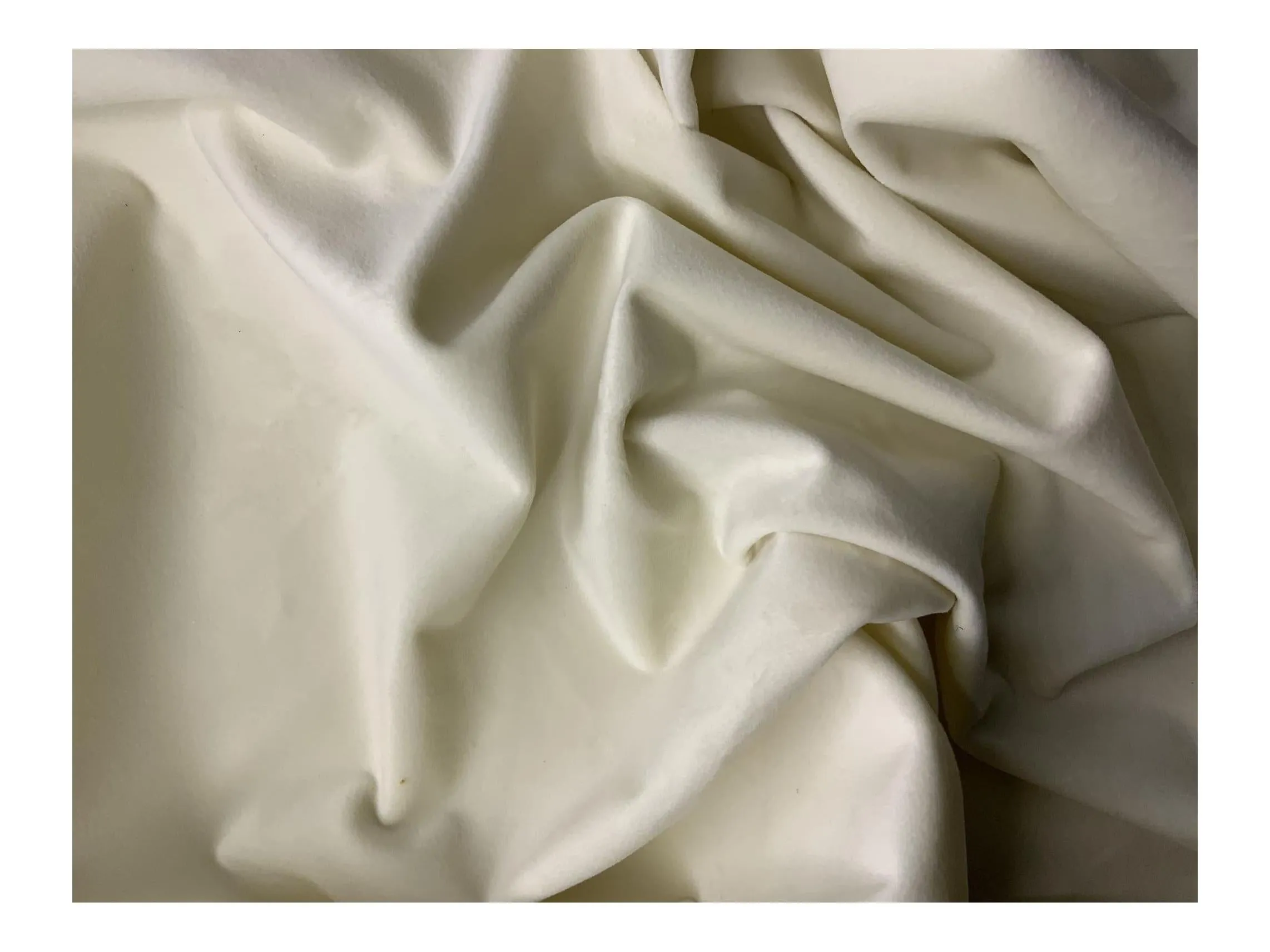 IVORY - Upholstery / Furnishing  velvet - 140  cms - 330 gsm - by Truly Sumptuou