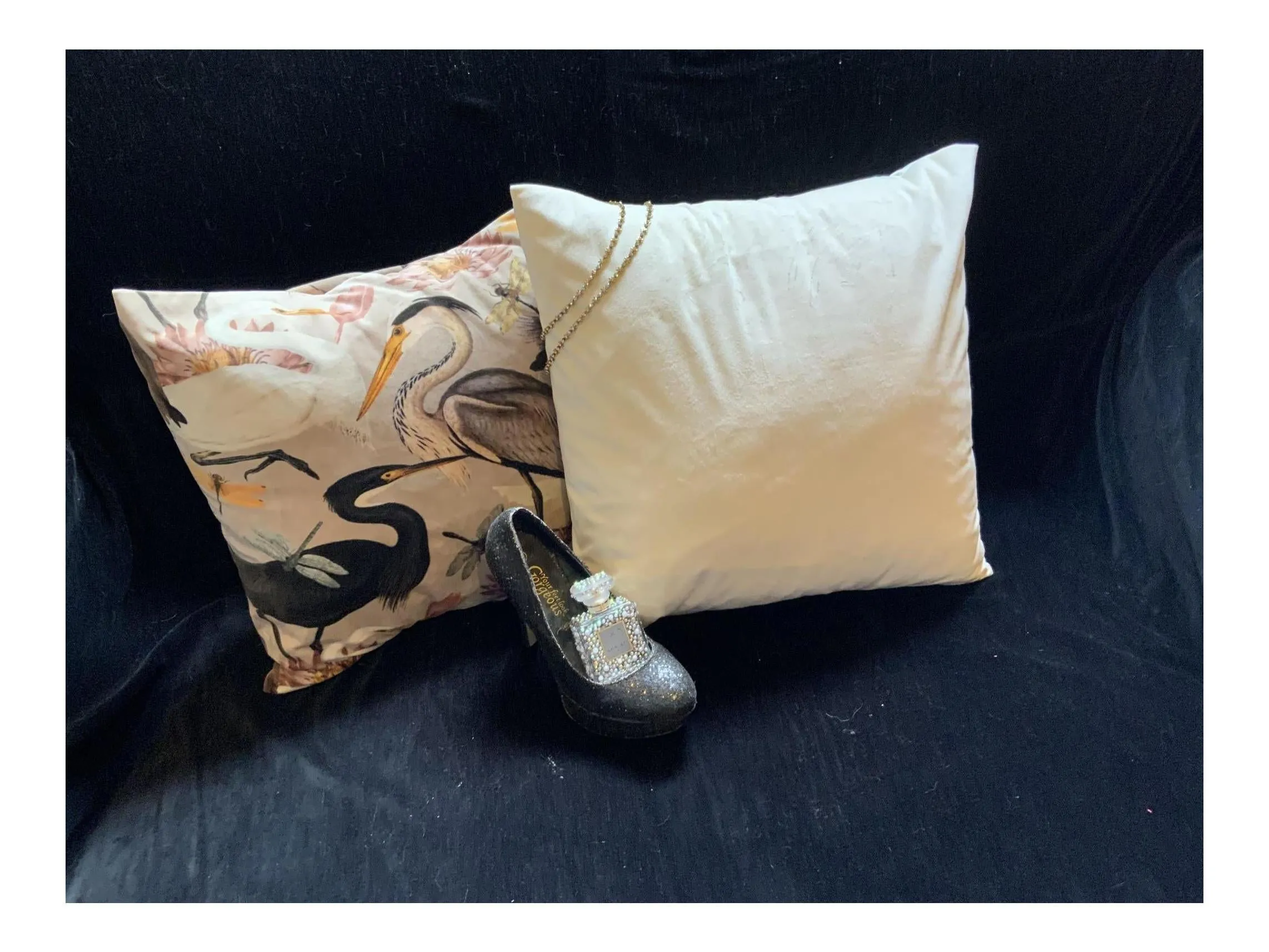 IVORY - Upholstery / Furnishing  velvet - 140  cms - 330 gsm - by Truly Sumptuou