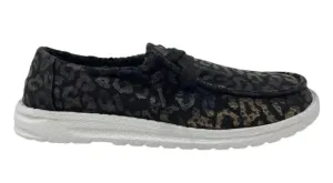 Jazzy ~ Black Fur Lined Slip-Ons