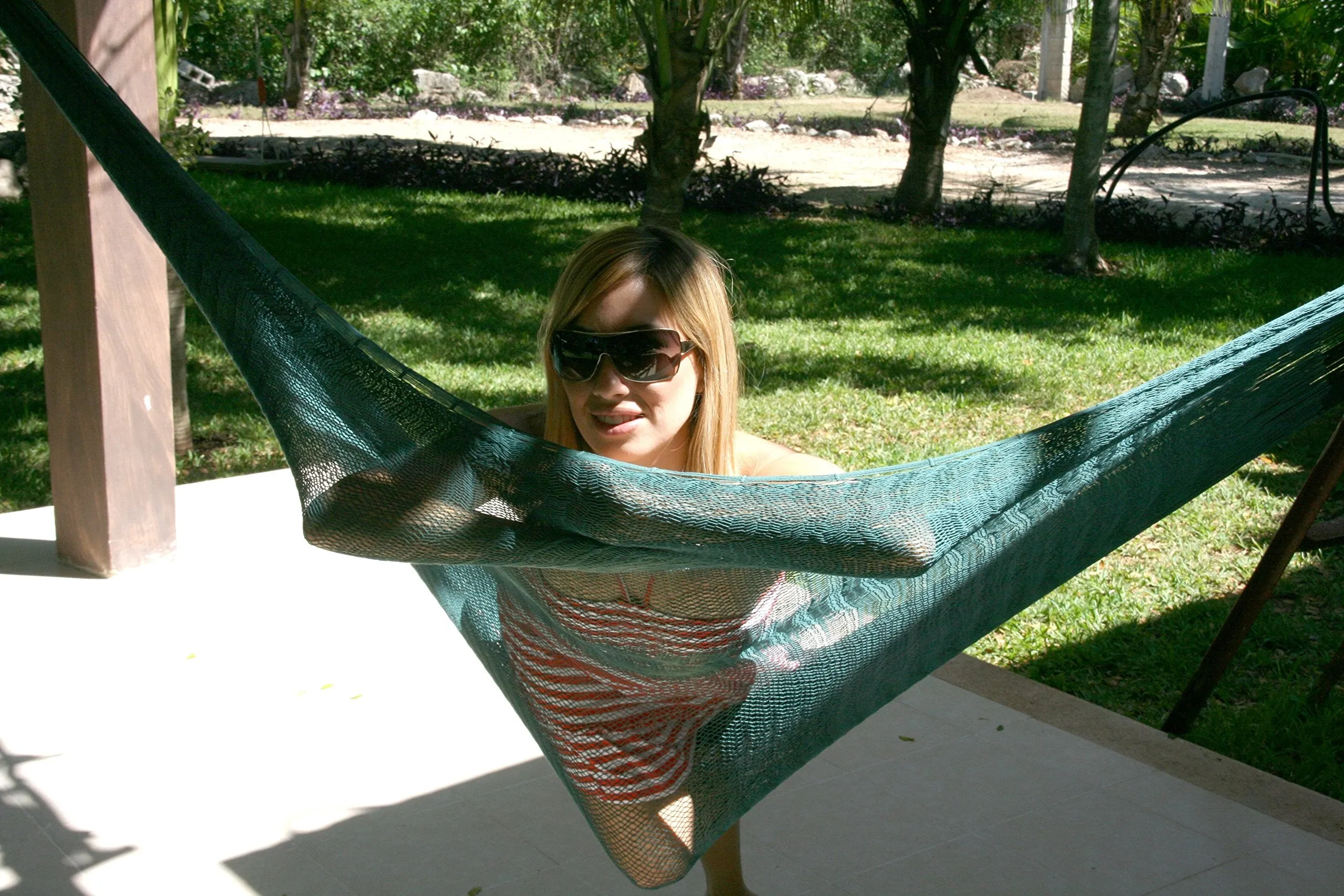 Jumbo Size Dark Green Mayan Hammock - Hammocks Rada