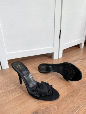 La Perla Ruffle Heart Heels