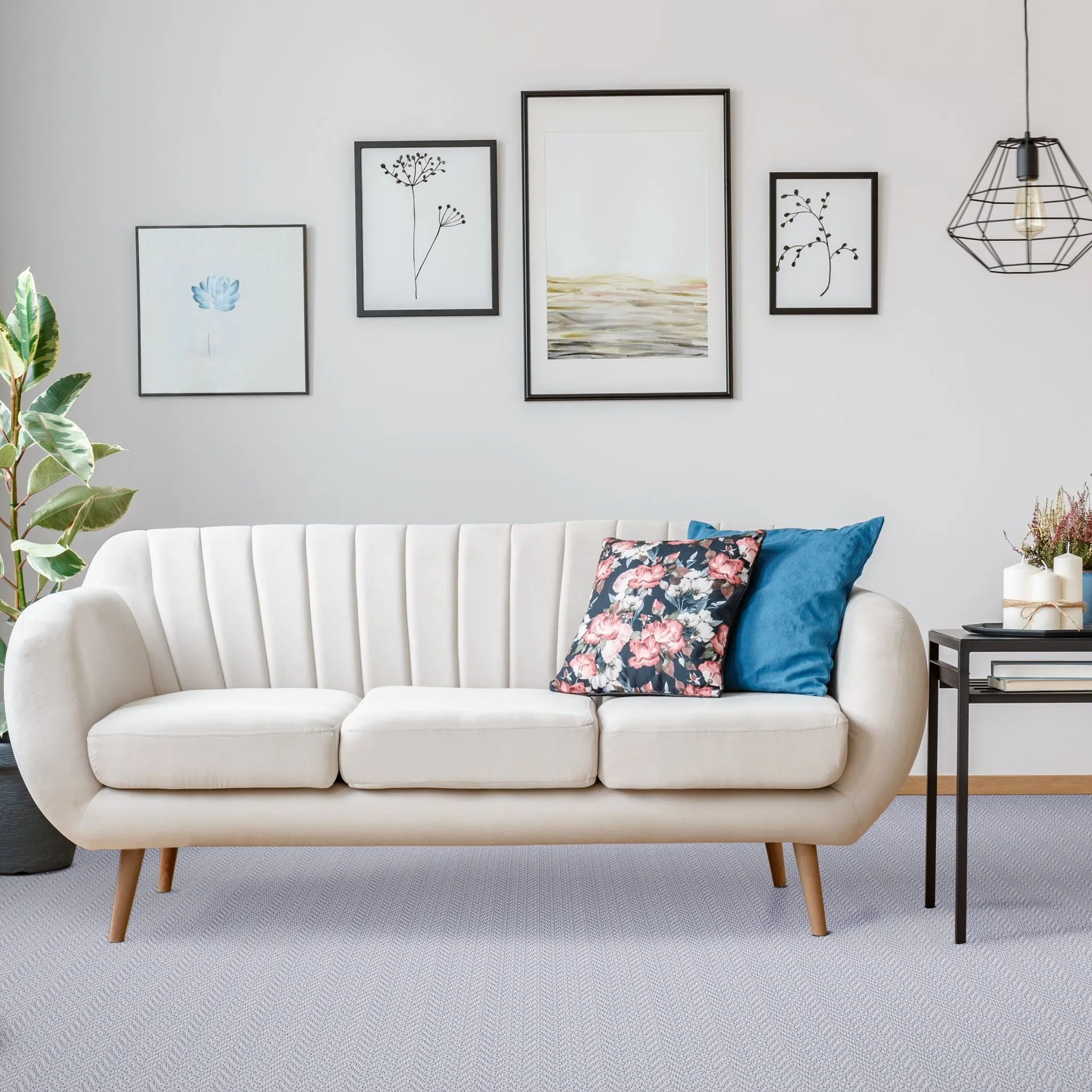 Nerium Flatweave Hand-Made Carpet, Ocean