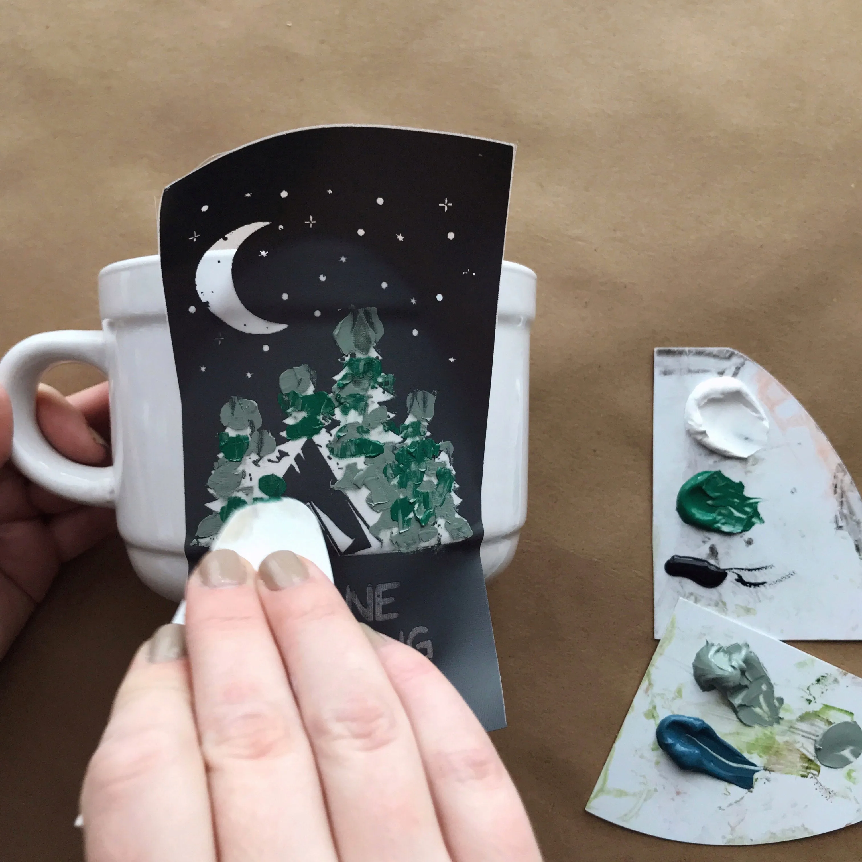 No Bake Ceramic Paint - Green with Envy