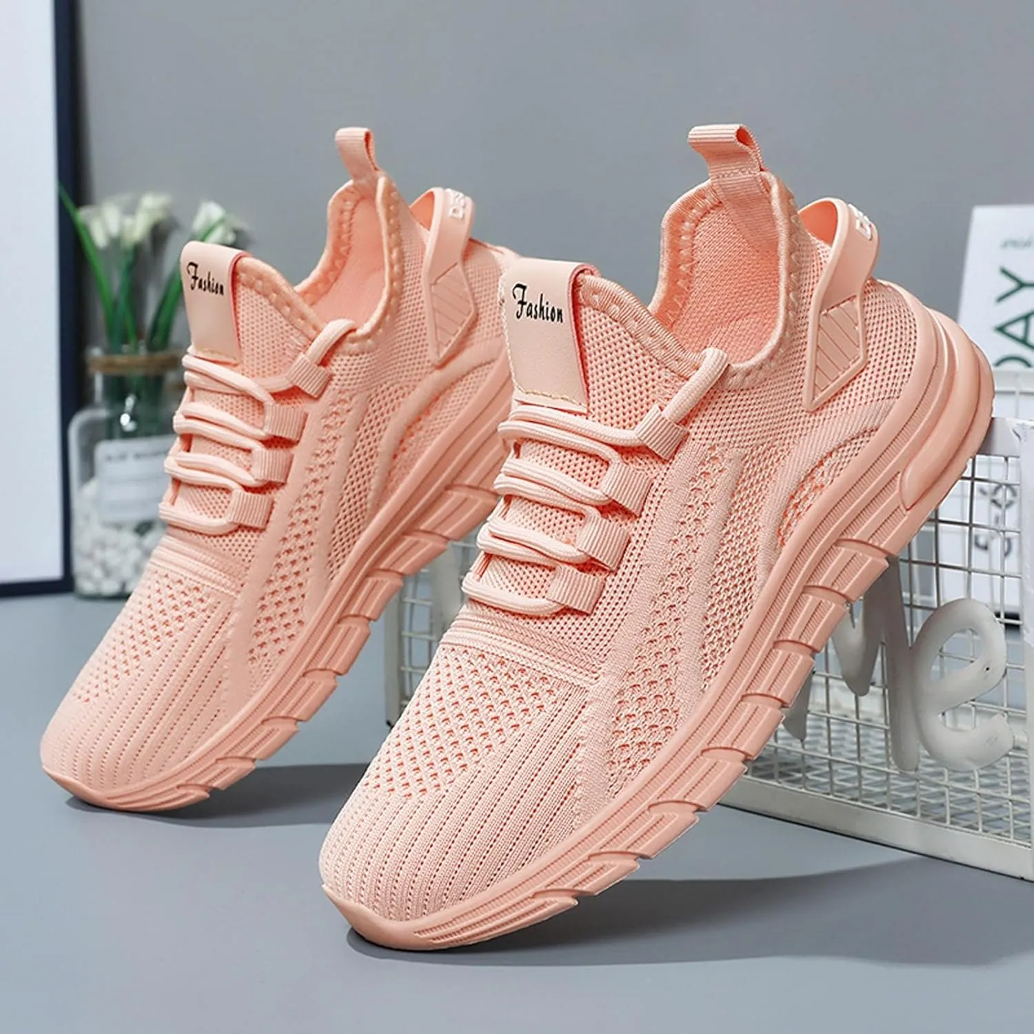 Orthopedic Shoes for Women Slip ons Hands Free Tennis Walking Shoes Breathable Athletic Gym Workout Training Sneakers