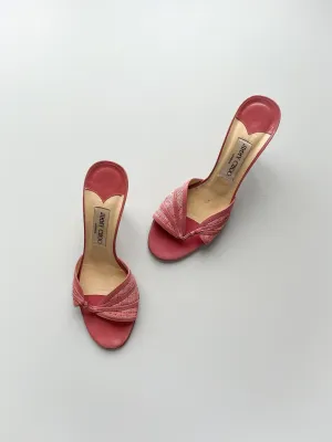 Pink Jimmy Choo Slip Ons