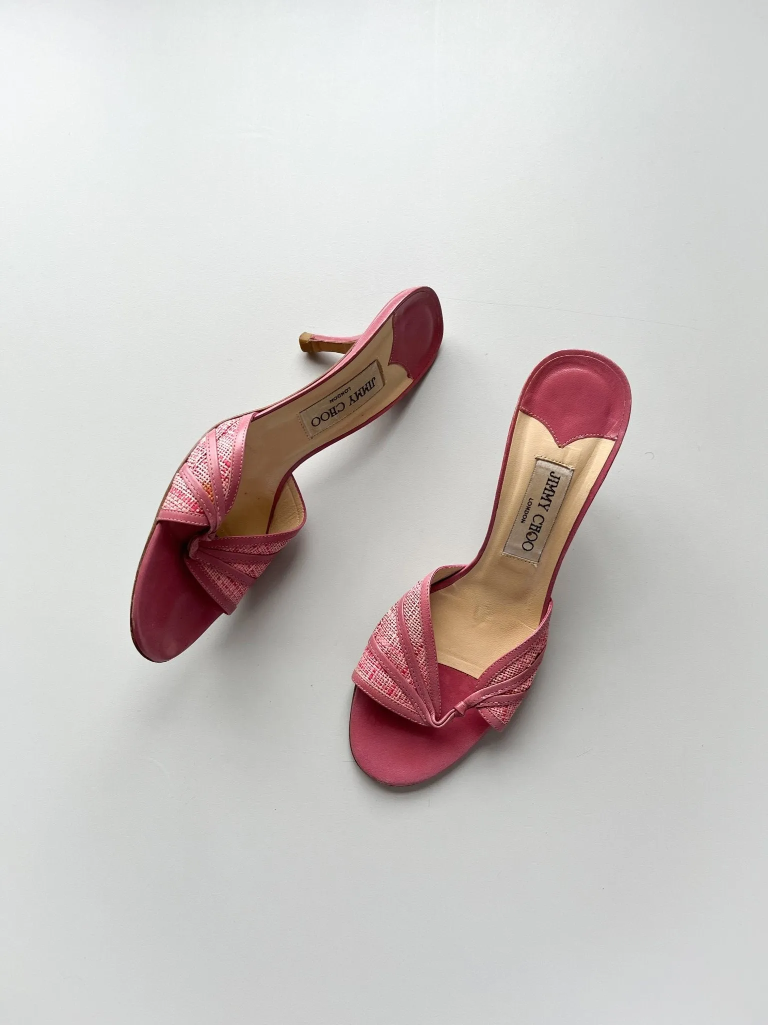 Pink Jimmy Choo Slip Ons
