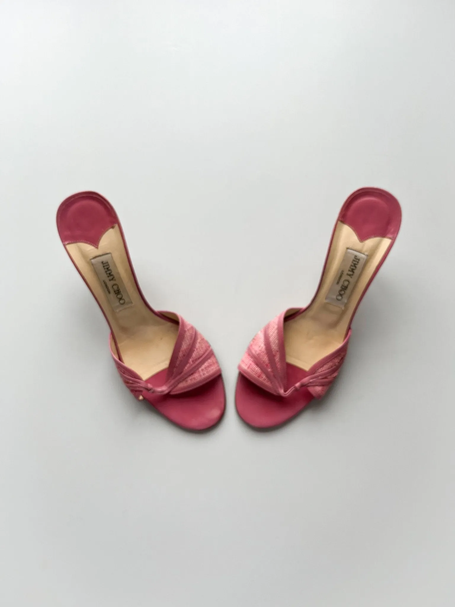 Pink Jimmy Choo Slip Ons