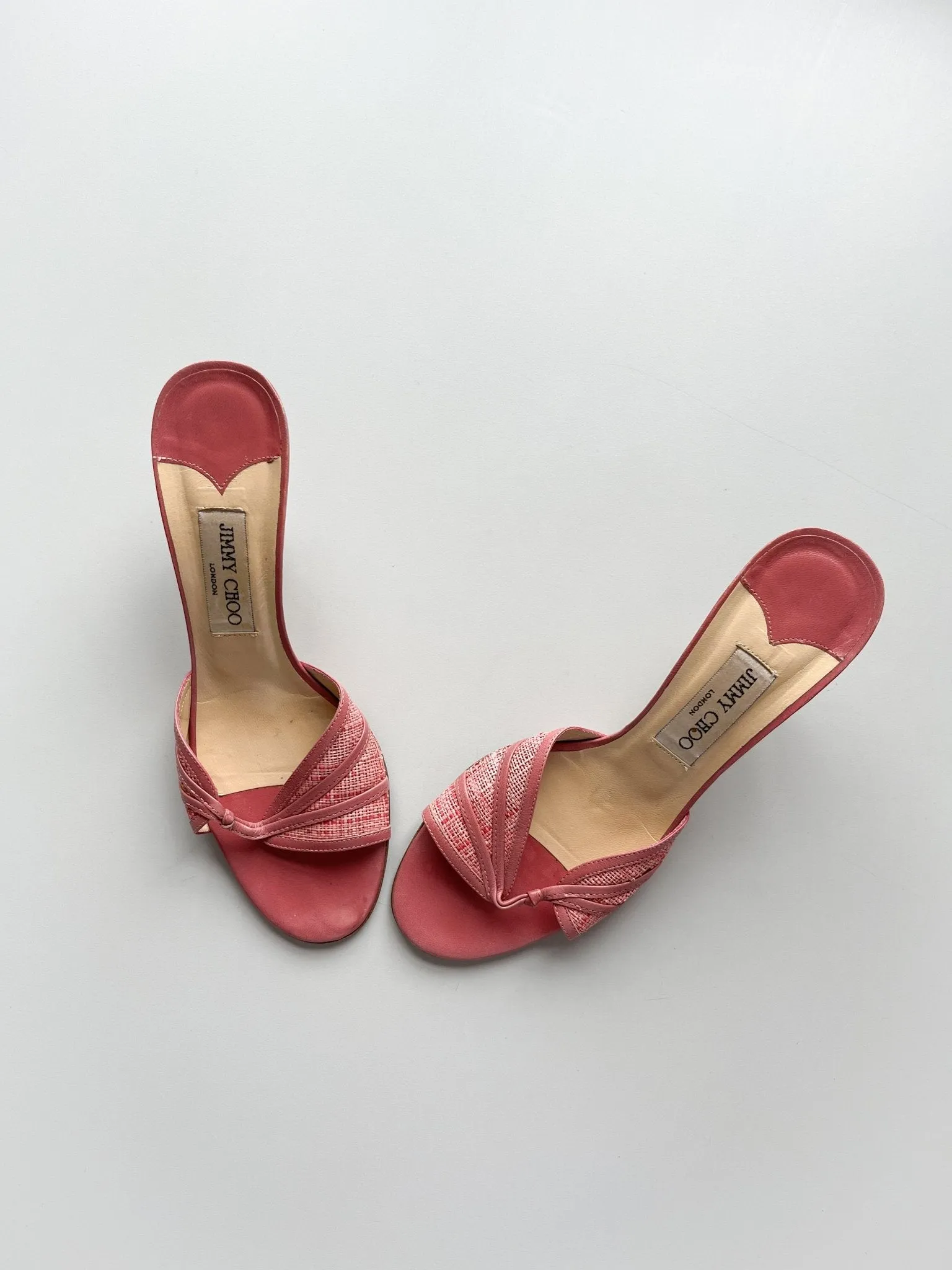 Pink Jimmy Choo Slip Ons