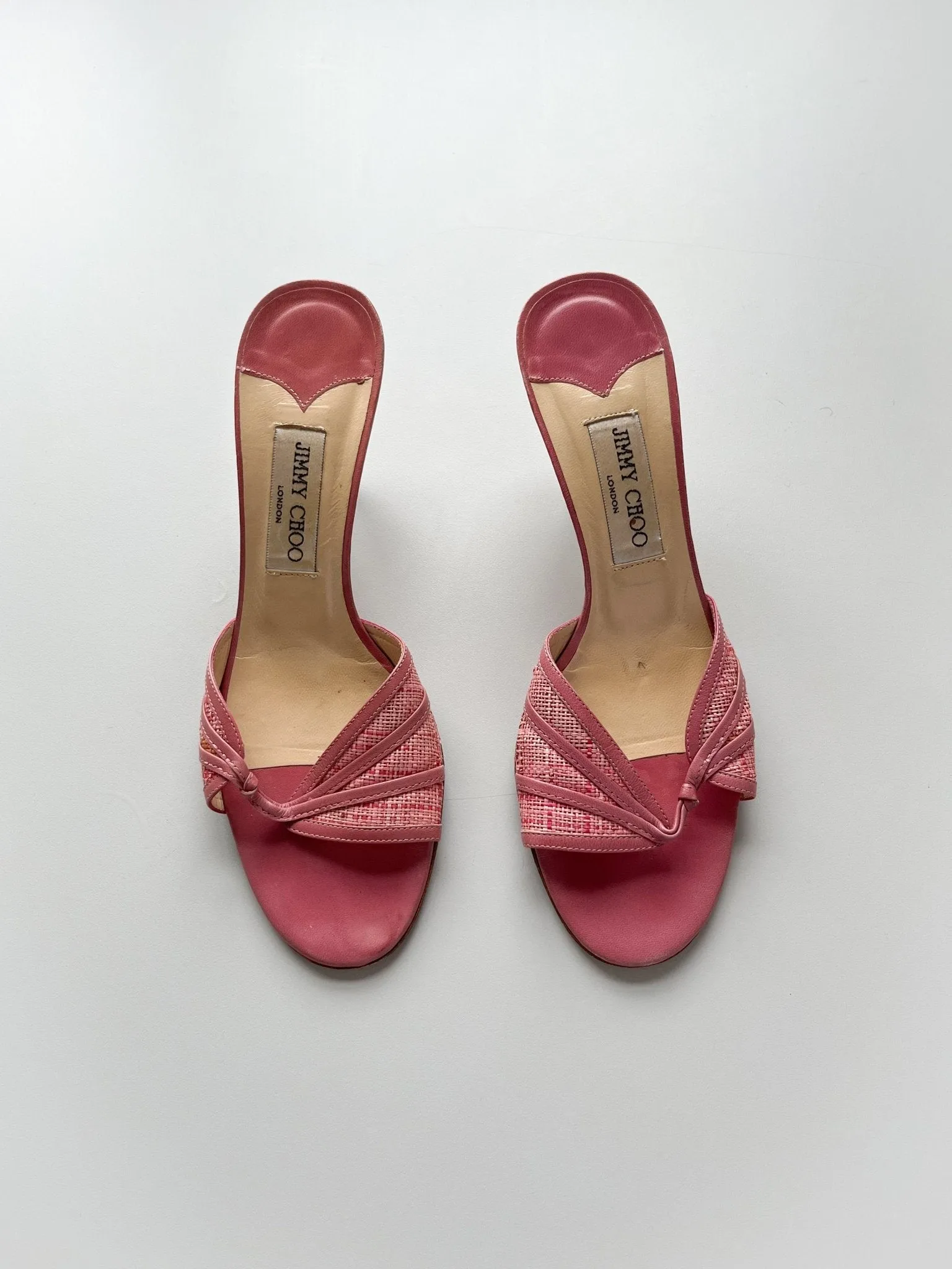 Pink Jimmy Choo Slip Ons