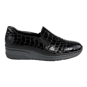 Rieker Black Slip ons 48752-00