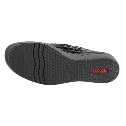 Rieker Black Slip ons 48752-00