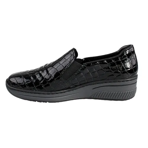Rieker Black Slip ons 48752-00