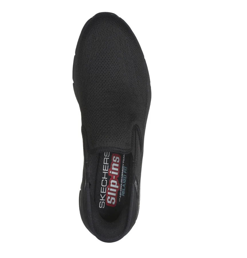 Sketchers Mens Black Slip-ons 232463