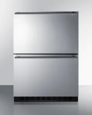 Summit ADRF244 24" Wide 2-drawer Refrigerator-freezer, ADA Compliant