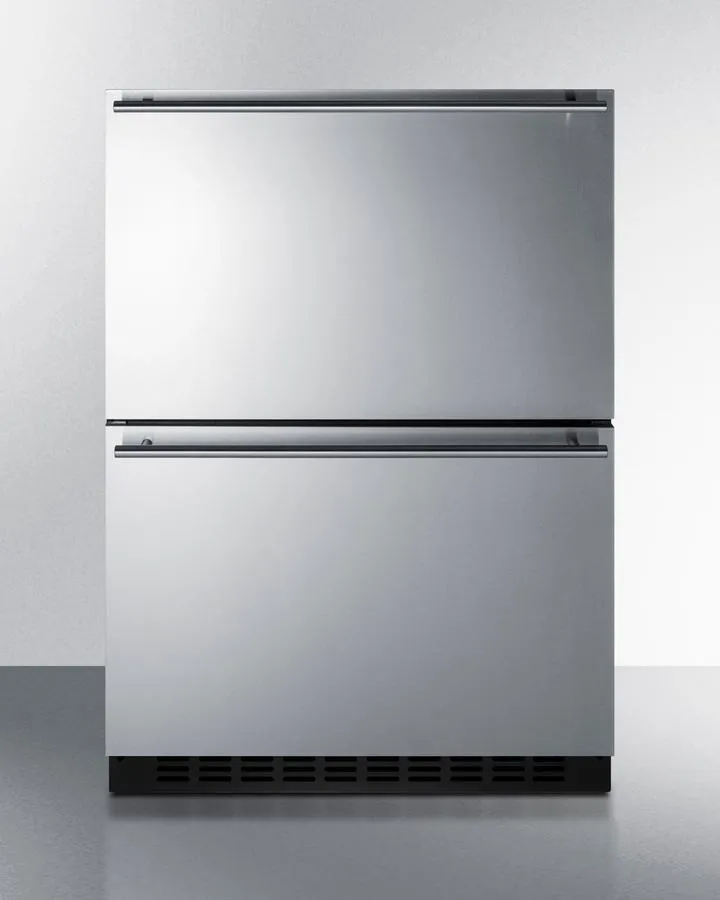 Summit ADRF244 24" Wide 2-drawer Refrigerator-freezer, ADA Compliant